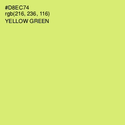 #D8EC74 - Yellow Green Color Image