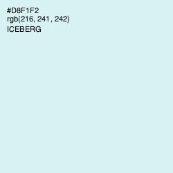#D8F1F2 - Iceberg Color Image