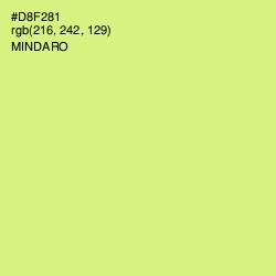 #D8F281 - Mindaro Color Image