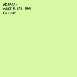#D8F9A4 - Gossip Color Image