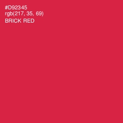 #D92345 - Brick Red Color Image