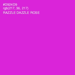 #D924D9 - Razzle Dazzle Rose Color Image