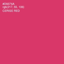 #D9376A - Cerise Red Color Image