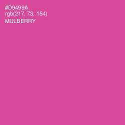 #D9499A - Mulberry Color Image