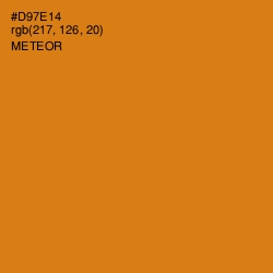 #D97E14 - Meteor Color Image