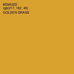 #D9A22D - Golden Grass Color Image