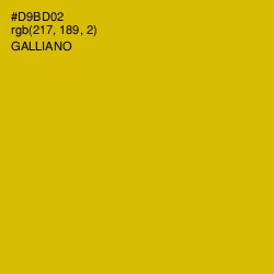 #D9BD02 - Galliano Color Image