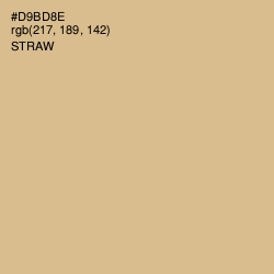#D9BD8E - Straw Color Image