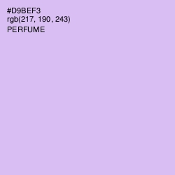 #D9BEF3 - Perfume Color Image