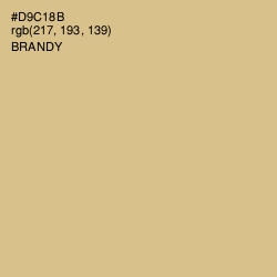 #D9C18B - Brandy Color Image