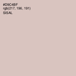 #D9C4BF - Sisal Color Image