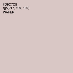 #D9C7C5 - Wafer Color Image