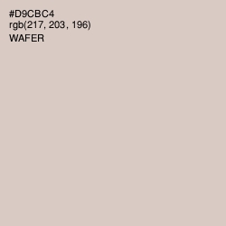 #D9CBC4 - Wafer Color Image