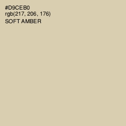 #D9CEB0 - Soft Amber Color Image
