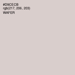 #D9CECB - Wafer Color Image