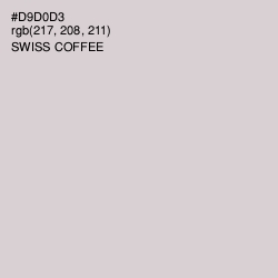 #D9D0D3 - Swiss Coffee Color Image