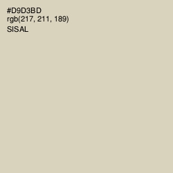 #D9D3BD - Sisal Color Image