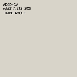 #D9D4CA - Timberwolf Color Image