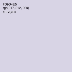 #D9D4E5 - Geyser Color Image