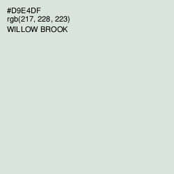 #D9E4DF - Willow Brook Color Image