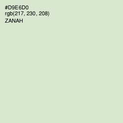 #D9E6D0 - Zanah Color Image