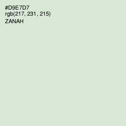 #D9E7D7 - Zanah Color Image