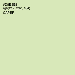 #D9E8B8 - Caper Color Image