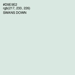 #D9E9E2 - Swans Down Color Image