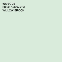 #D9ECDB - Willow Brook Color Image