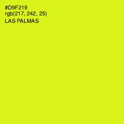 #D9F219 - Las Palmas Color Image