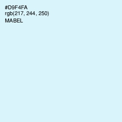 #D9F4FA - Mabel Color Image
