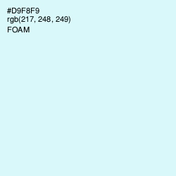 #D9F8F9 - Foam Color Image
