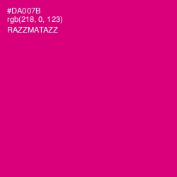 #DA007B - Razzmatazz Color Image