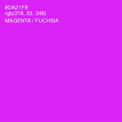 #DA21F8 - Magenta / Fuchsia Color Image