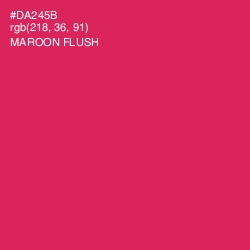 #DA245B - Maroon Flush Color Image