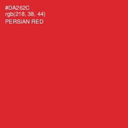 #DA262C - Persian Red Color Image