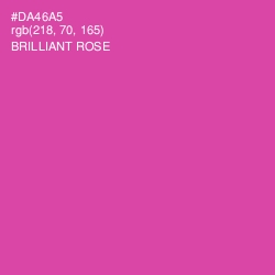 #DA46A5 - Brilliant Rose Color Image