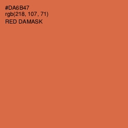 #DA6B47 - Red Damask Color Image