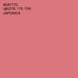 #DA777C - Japonica Color Image