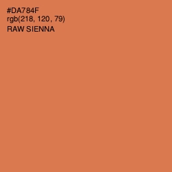 #DA784F - Raw Sienna Color Image