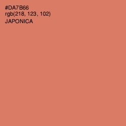 #DA7B66 - Japonica Color Image