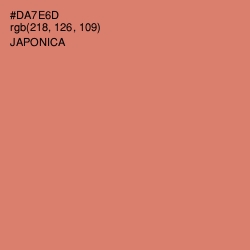 #DA7E6D - Japonica Color Image