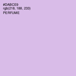 #DABCE9 - Perfume Color Image