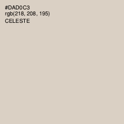#DAD0C3 - Celeste Color Image