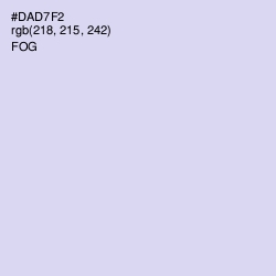 #DAD7F2 - Fog Color Image