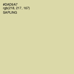 #DAD9A7 - Sapling Color Image