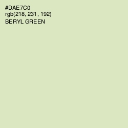 #DAE7C0 - Beryl Green Color Image