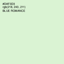 #DAF3D3 - Blue Romance Color Image