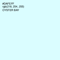#DAFEFF - Oyster Bay Color Image