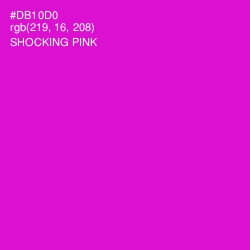 #DB10D0 - Shocking Pink Color Image